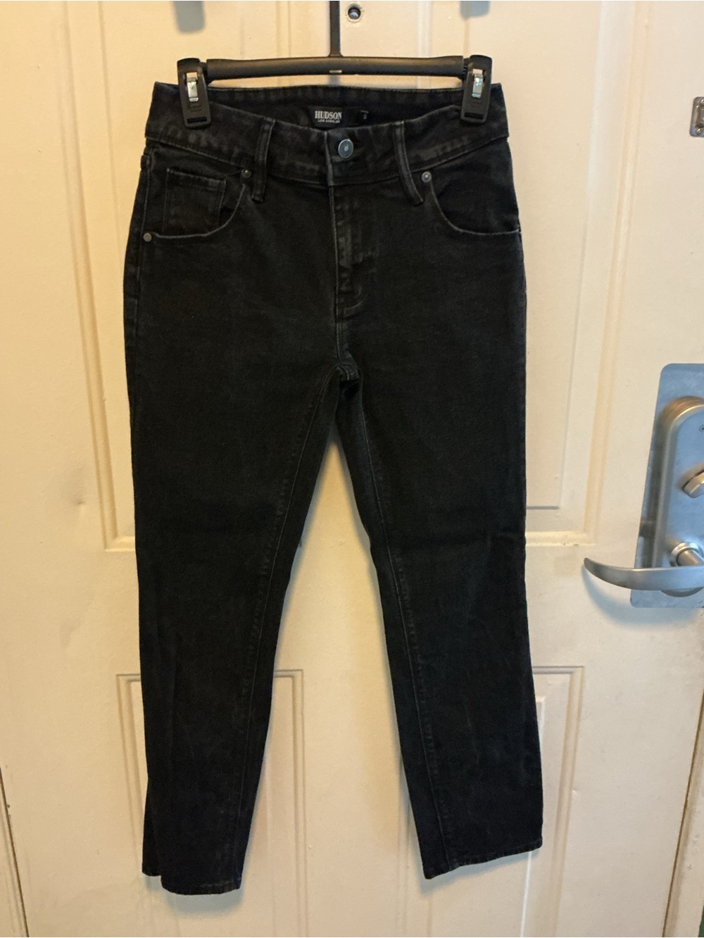 Hudson Jeans High-Rise Black Tapered Slim Jeans